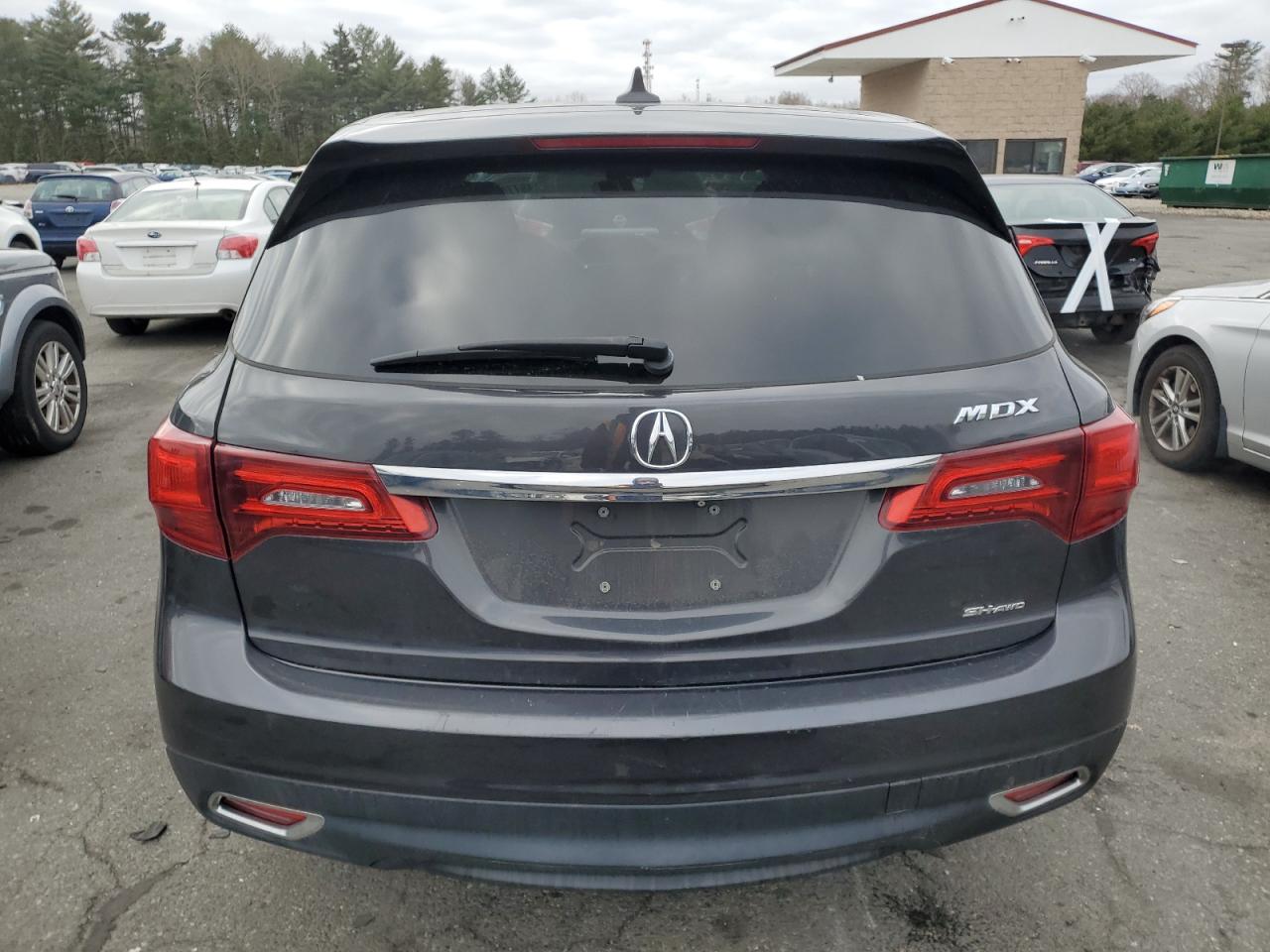 2016 Acura MDX VIN 5FRYD4H48GB002207 Copart auction photo, front end / side damage thumbnail 6