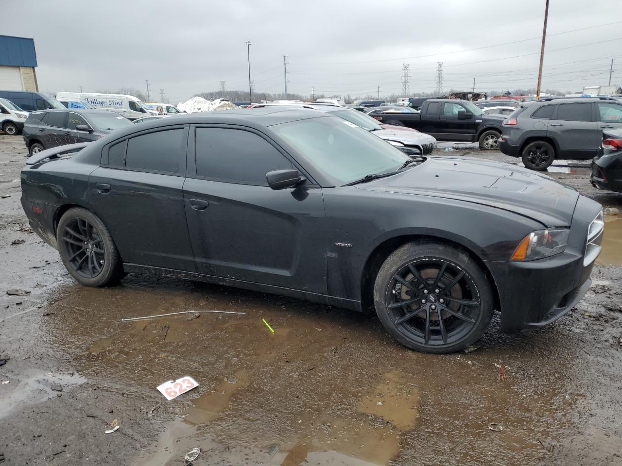 2013 Dodge Charger VIN 2C3CDXCT9DH707216 Copart auction photo, front end damage thumbnail 4
