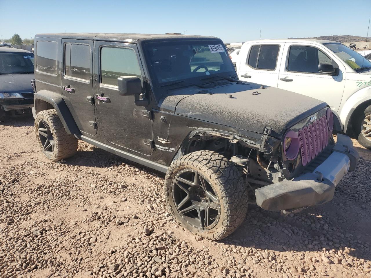 2013 Jeep Wrangler VIN 1C4BJWEG2DL562338 Copart auction photo, front end damage thumbnail 4