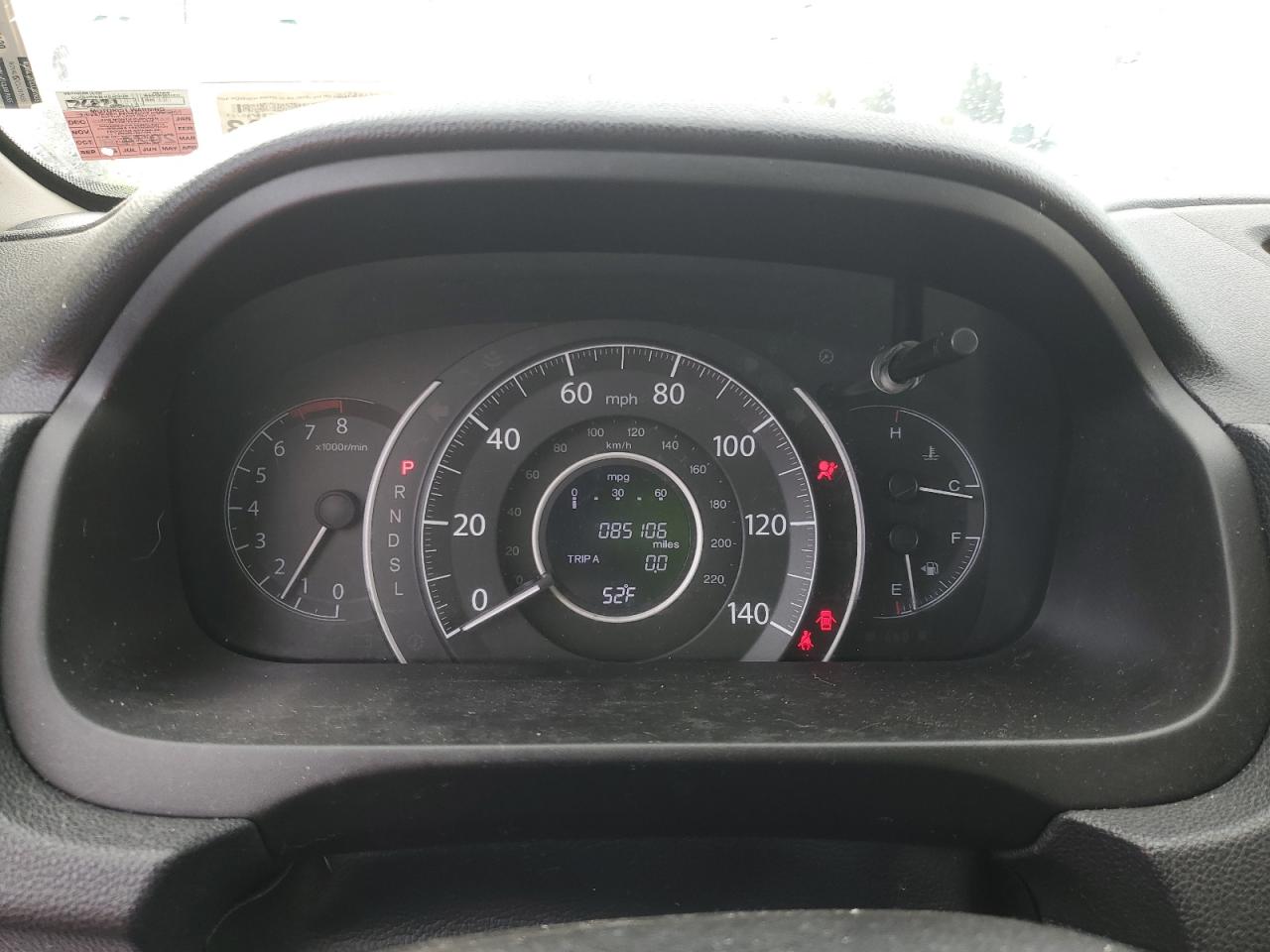 2015 Honda CR-V VIN 5J6RM4H37FL073529 Copart auction photo, side damage thumbnail 9