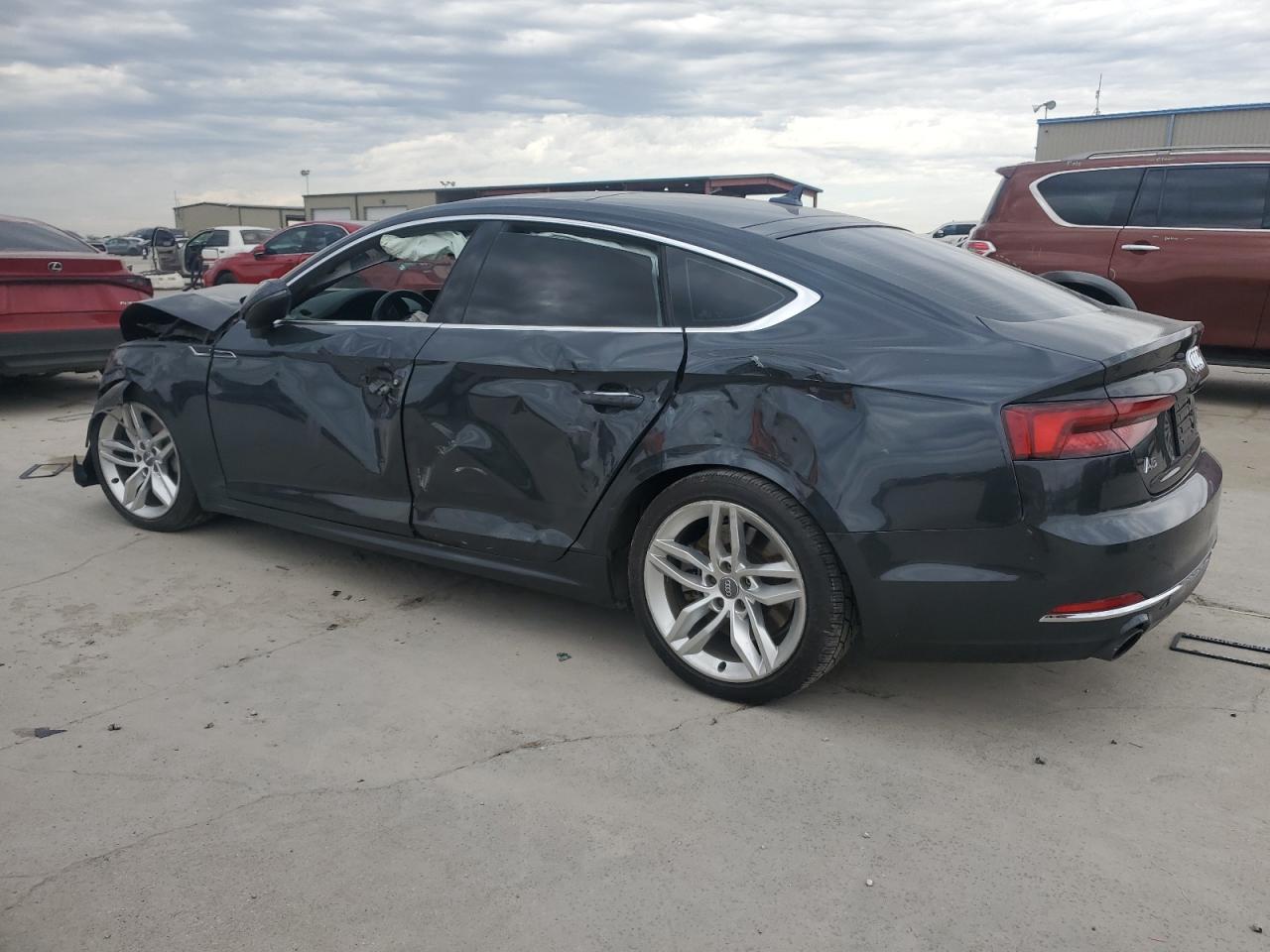 2019 Audi A5 VIN WAUANCF51KA057568 Copart auction photo, all over damage thumbnail 2