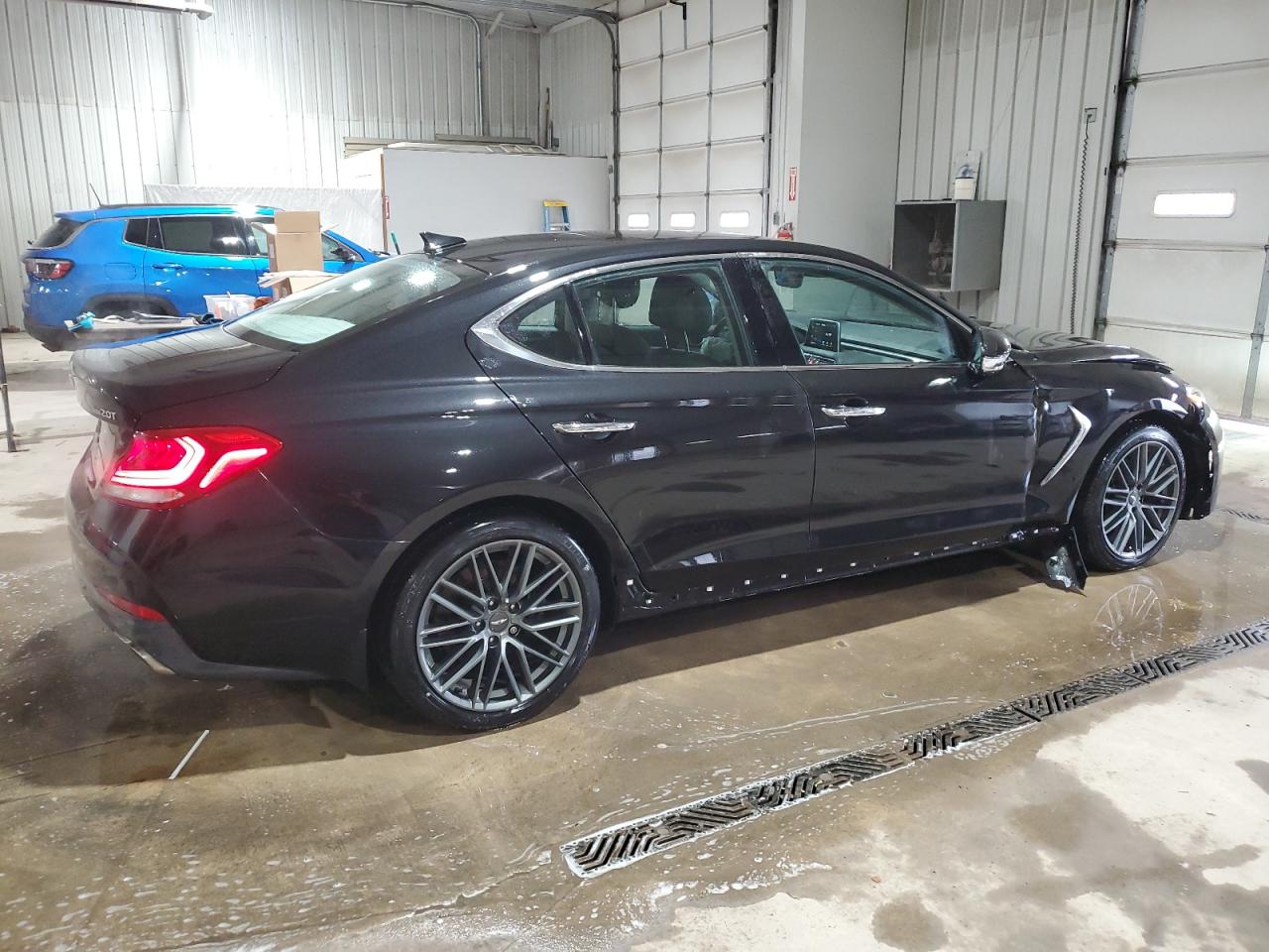2019 Genesis G70 VIN KMTG44LA7KU044248 Copart auction photo, front end damage thumbnail 3