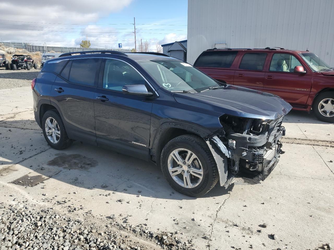 2018 GMC Terrain VIN 3GKALUEU1JL216575 Copart auction photo, front end damage thumbnail 4