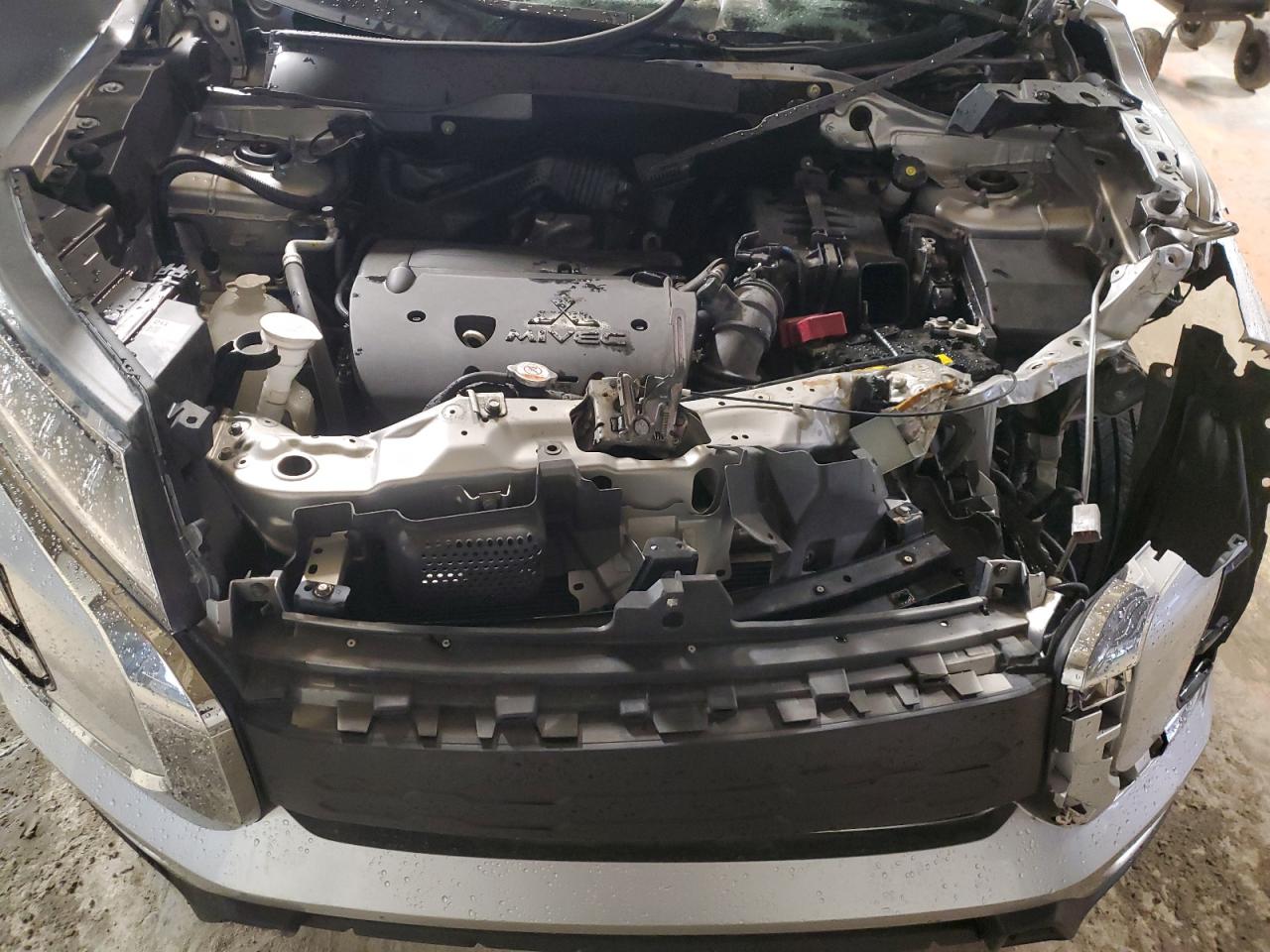 2021 Mitsubishi Outlander VIN JA4ARUAU5MU034866 Copart auction photo, front end / top/roof damage thumbnail 13