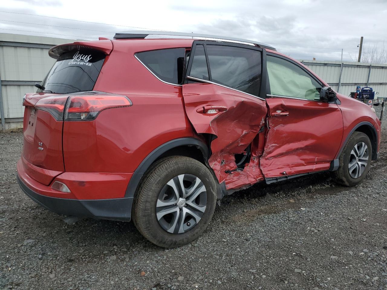 2017 Toyota RAV 4 VIN JTMBFREV6HJ163807 Copart auction photo, side damage thumbnail 3