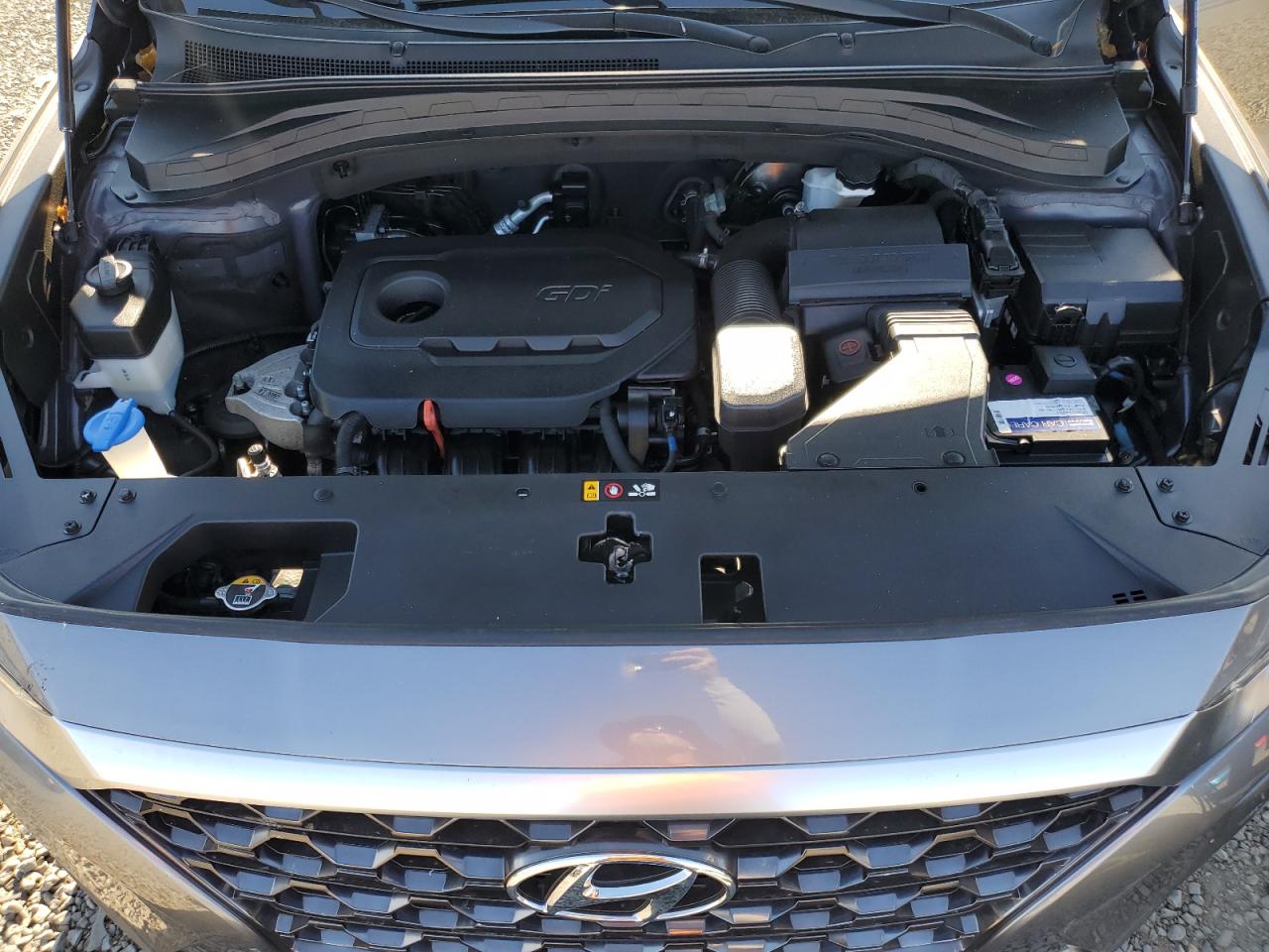 2019 Hyundai Santa Fe VIN 5NMS2CAD4KH006733 Copart auction photo, front end / side damage thumbnail 14