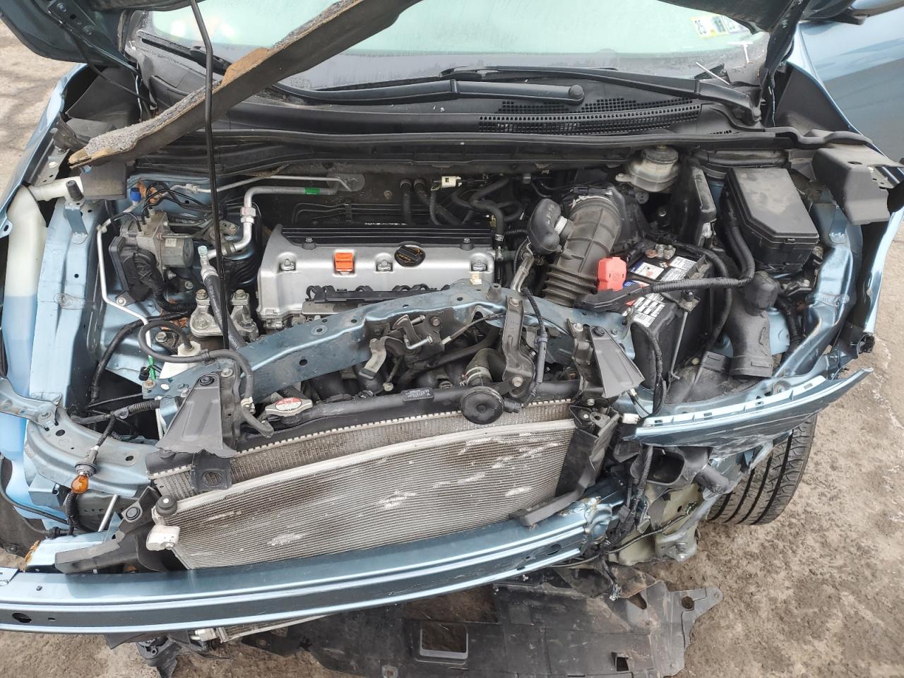 2014 Honda CR-V VIN 5J6RM4H59EL092180 Copart auction photo, front end / side damage thumbnail 12