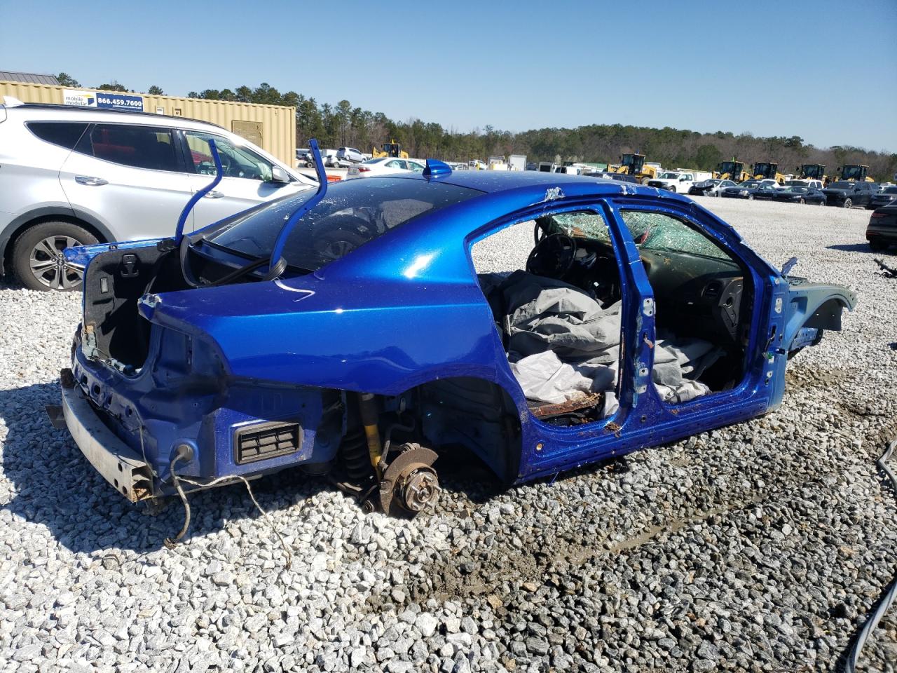2021 Dodge Charger VIN 2C3CDXGJ4MH591318 Copart auction photo, stripped damage thumbnail 3