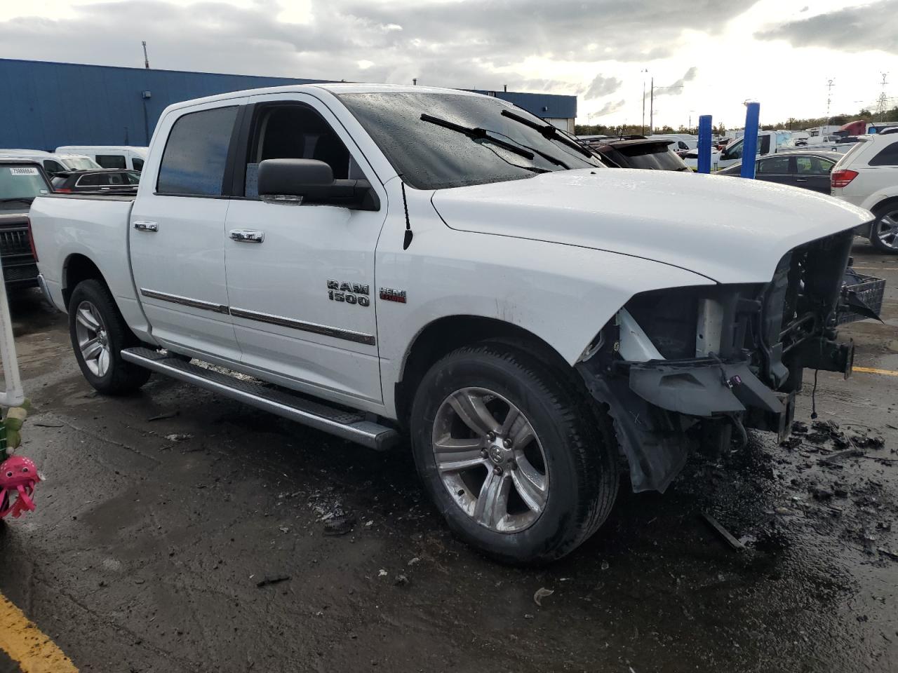 2014 RAM 1500 VIN 1C6RR7LT3ES433570 Copart auction photo, front end damage thumbnail 4