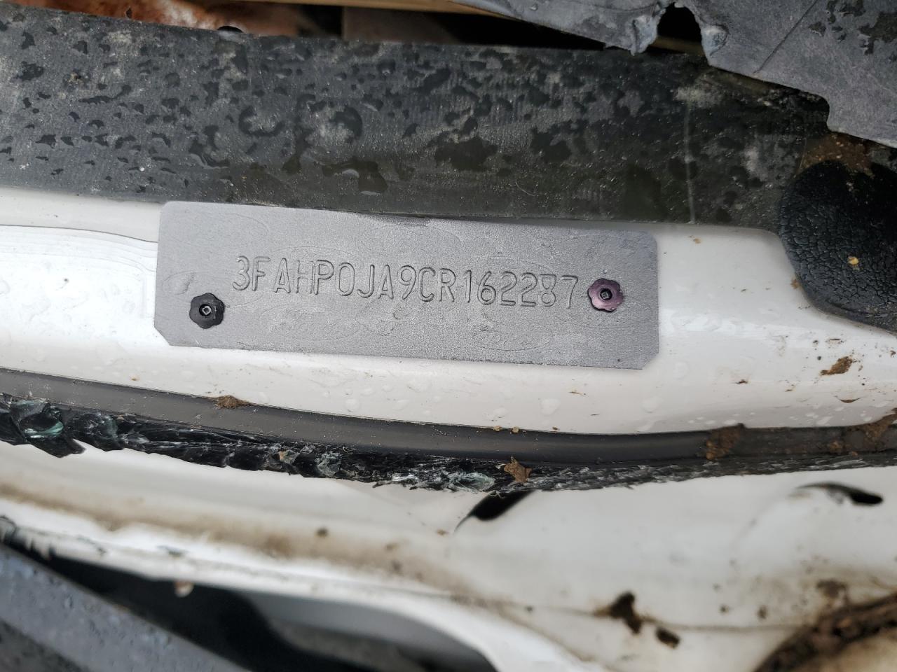 2012 Ford Fusion VIN 3FAHP0JA9CR162287 Copart auction photo, rollover / mechanical damage thumbnail 12