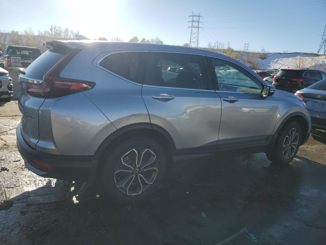 2020 Honda CR-V VIN 2HKRW2H51LH688616 Copart auction photo, hail damage thumbnail 3