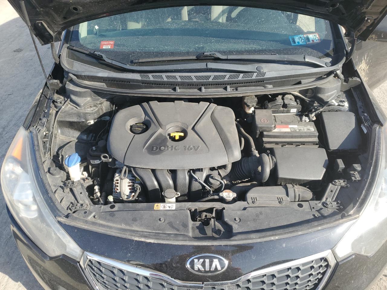 2016 KIA Forte VIN KNAFK4A62G5531161 Copart auction photo, front end / rear end damage thumbnail 11