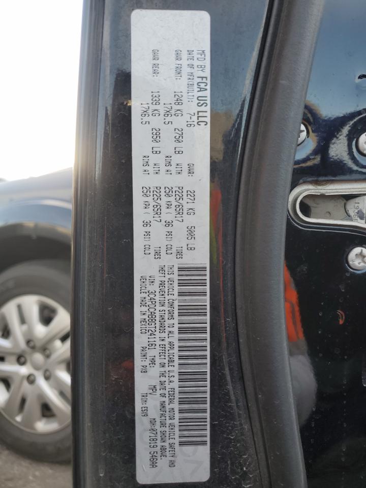 2016 Dodge Journey VIN 3C4PDCAB8GT241161 Copart auction photo, minor dent/scratches damage thumbnail 13