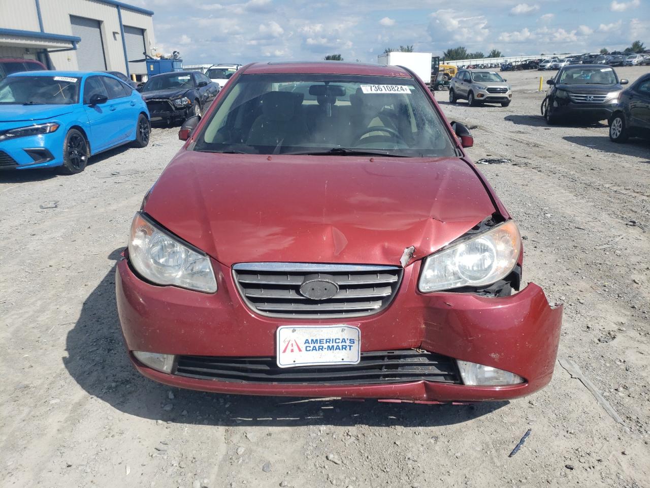 2010 Hyundai Elantra VIN KMHDU4AD0AU098029 Copart auction photo, front end / minor dent/scratches damage thumbnail 5