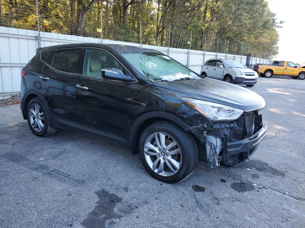 2013 Hyundai Santa Fe VIN 5XYZW3LA6DG046010 Copart auction photo, front end damage thumbnail 4