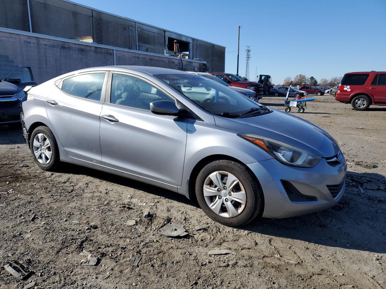 2016 Hyundai Elantra VIN 5NPDH4AE5GH756514 Copart auction photo, rear end damage thumbnail 4