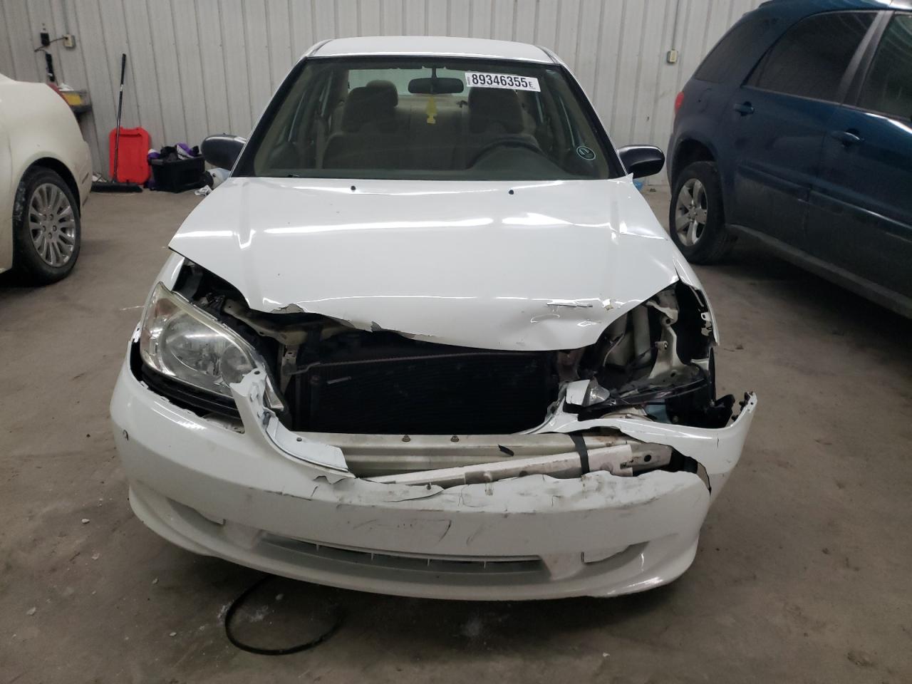 2005 Honda Civic VIN 1HGES16525L017060 Copart auction photo, front end / side damage thumbnail 5