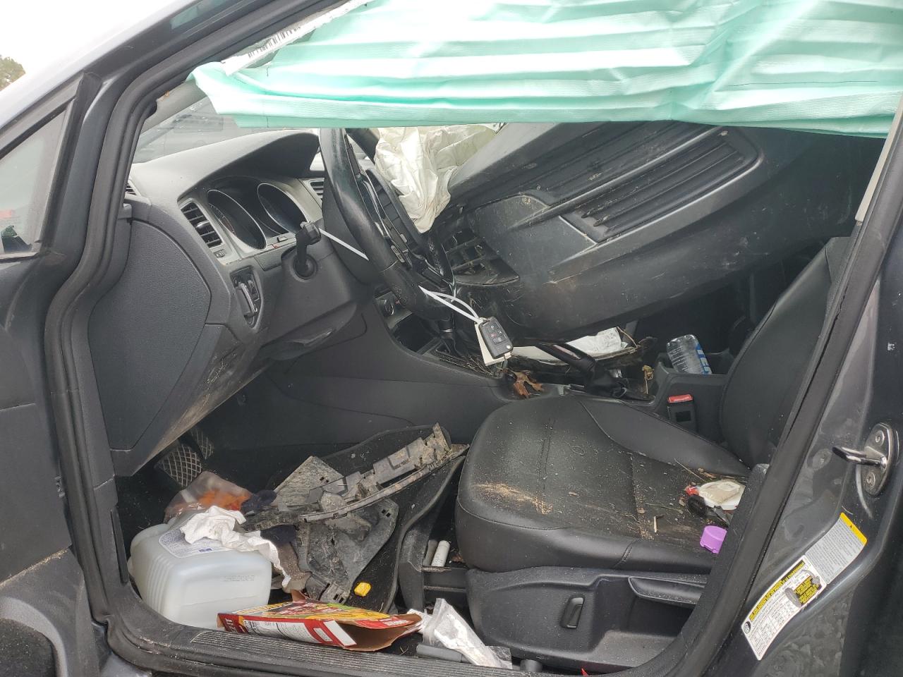2015 Volkswagen Golf VIN 3VW217AU3FM019189 Copart auction photo, all over damage thumbnail 7