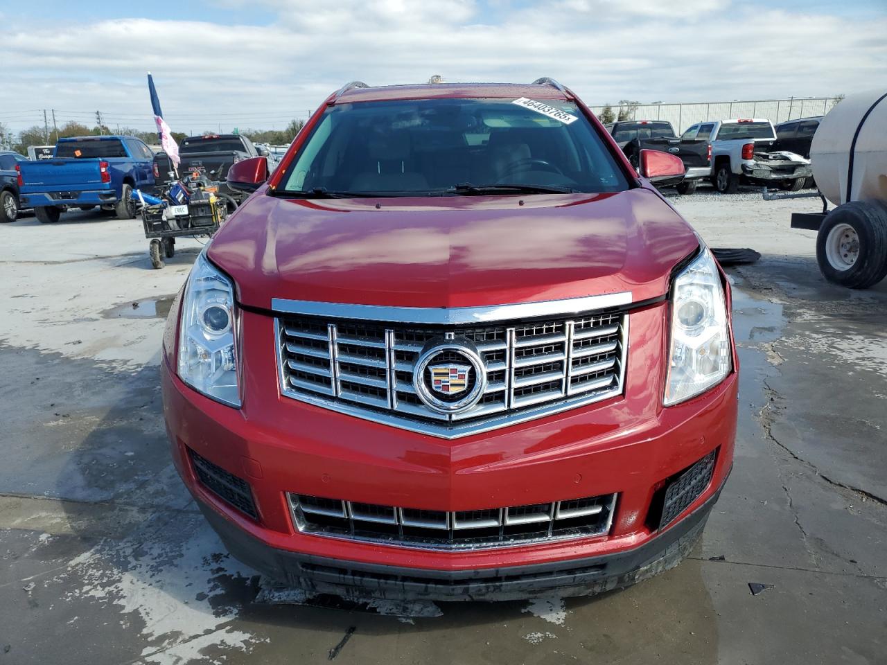 2016 Cadillac SRX VIN 3GYFNBE30GS566554 Copart auction photo, side / front end damage thumbnail 5