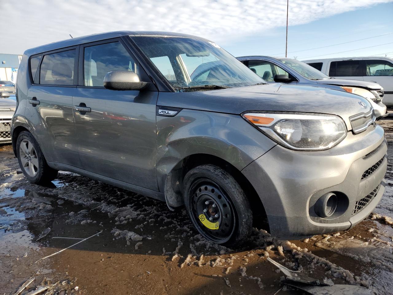 2017 KIA Soul VIN KNDJN2A26H7422939 Copart auction photo, side / vandalism damage thumbnail 4