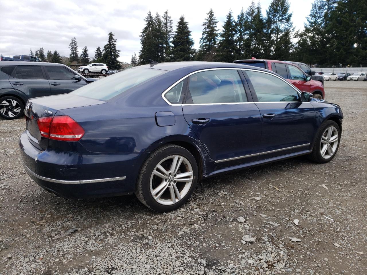 2014 Volkswagen Passat VIN 1VWCM7A33EC017722 Copart auction photo, front end damage thumbnail 3