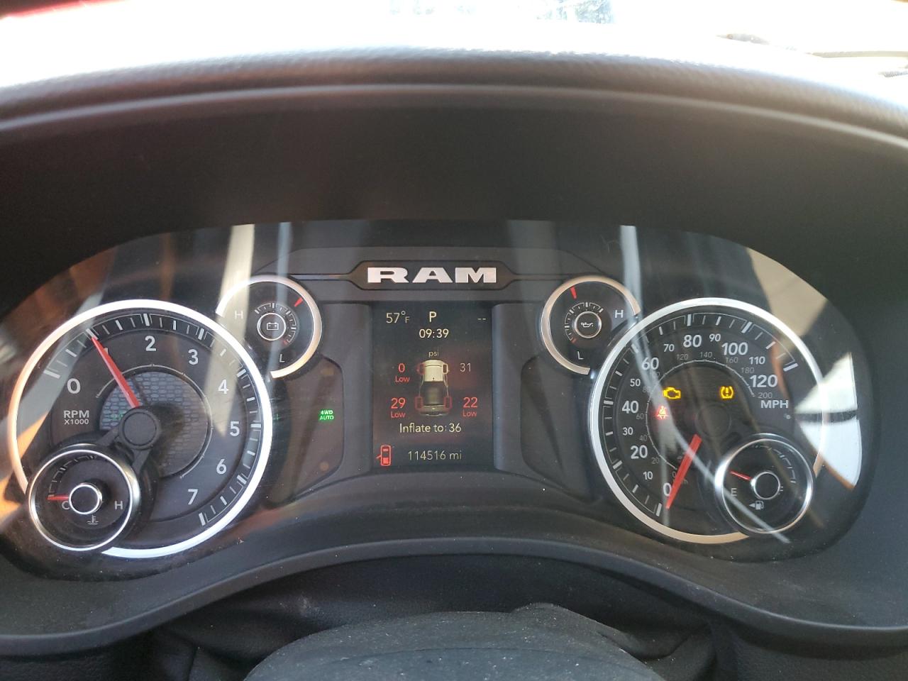 2019 RAM 1500 VIN 1C6SRFFT8KN881790 Copart auction photo, front end / side damage thumbnail 9