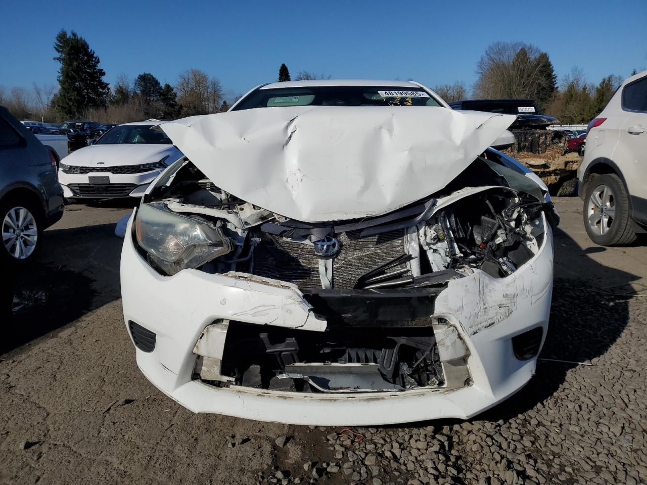 2016 Toyota Corolla VIN 2T1BURHE8GC553061 Copart auction photo, front end damage thumbnail 5