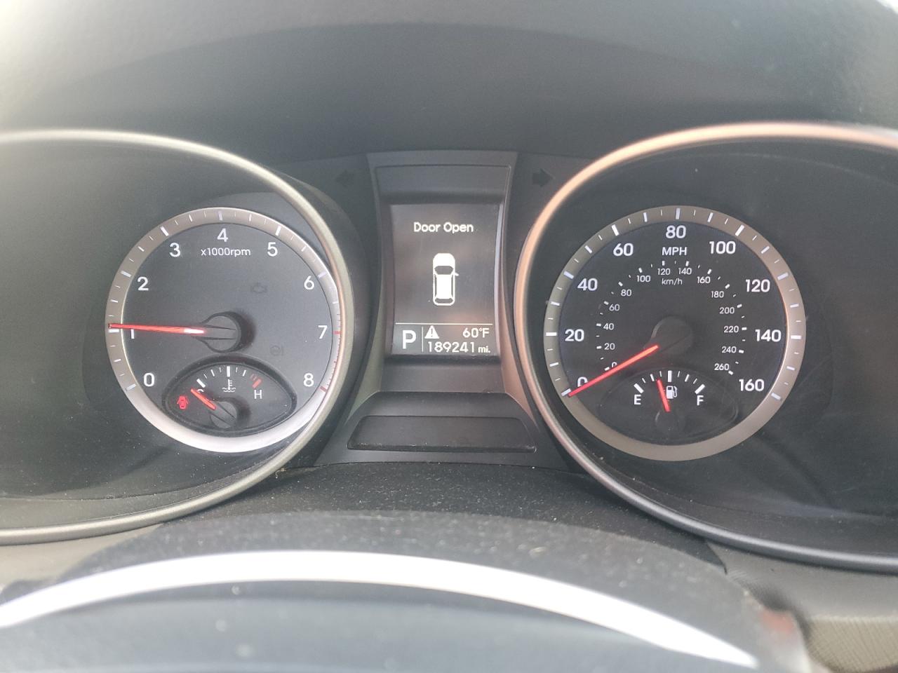 2013 Hyundai Santa Fe VIN 5XYZTDLBXDG017598 Copart auction photo, rear end damage thumbnail 9