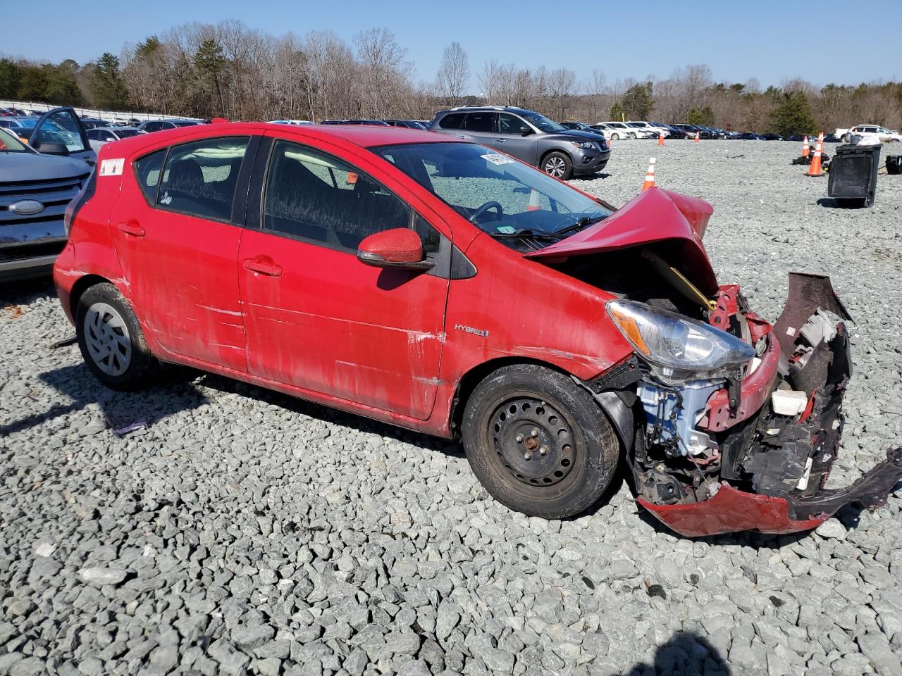 2016 Toyota Prius VIN JTDKDTB31G1129391 Copart auction photo, front end / minor dent/scratches damage thumbnail 4