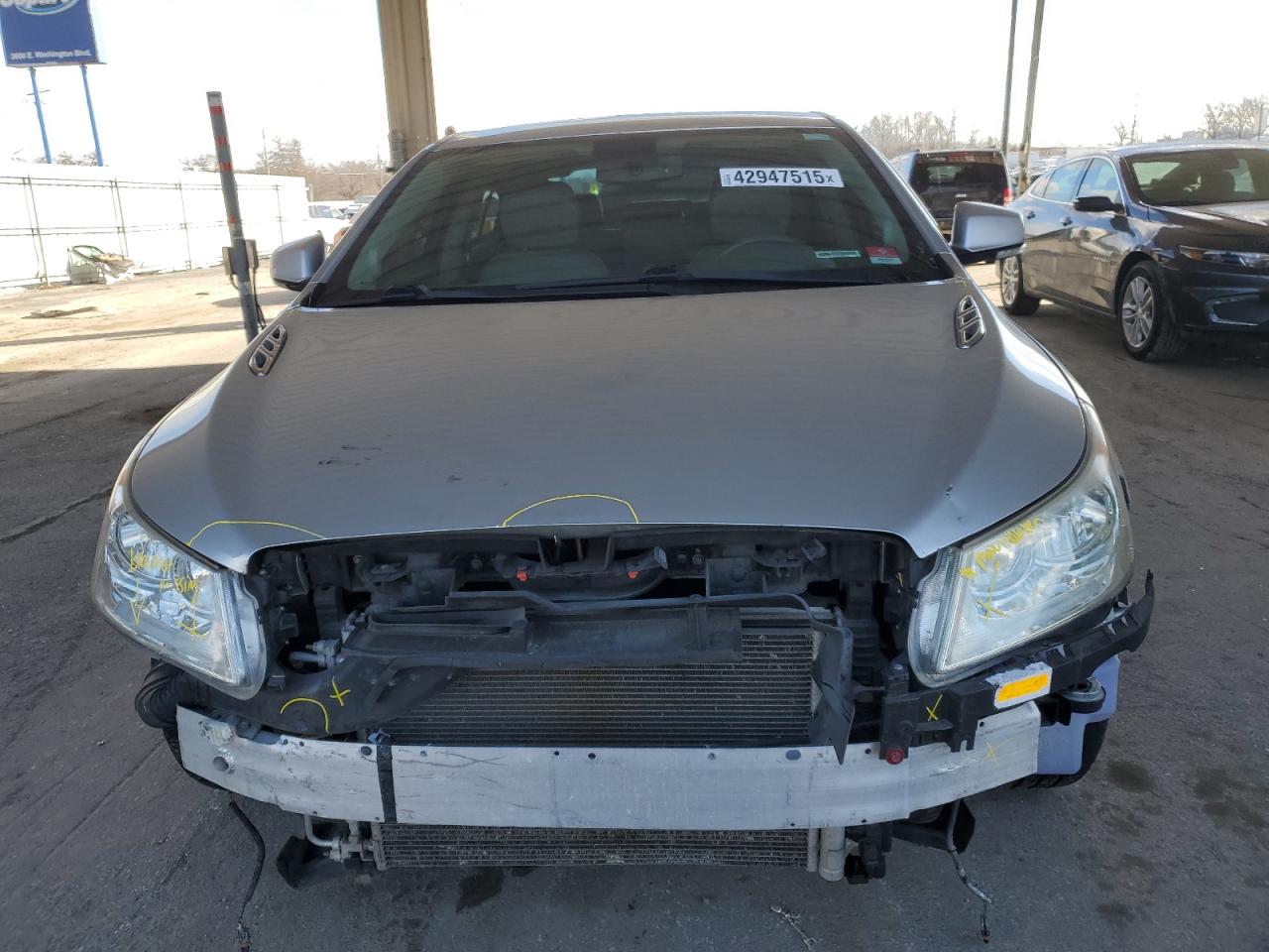 2012 Buick LaCrosse VIN 1G4GD5E32CF131611 Copart auction photo, front end damage thumbnail 5