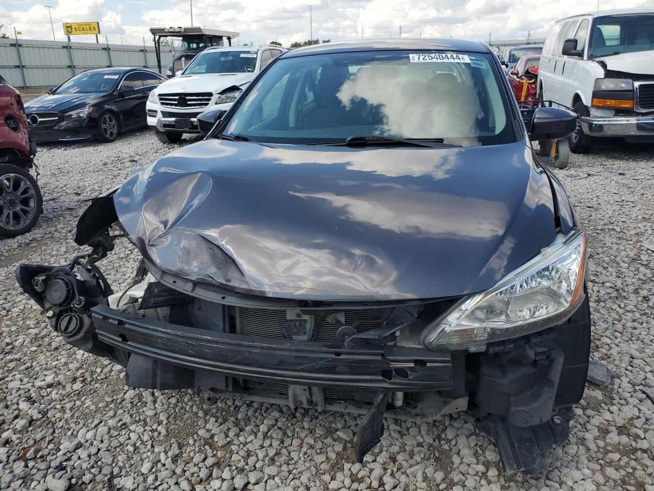 2014 Nissan Sentra VIN 3N1AB7AP1EY305025 Copart auction photo, front end damage thumbnail 5