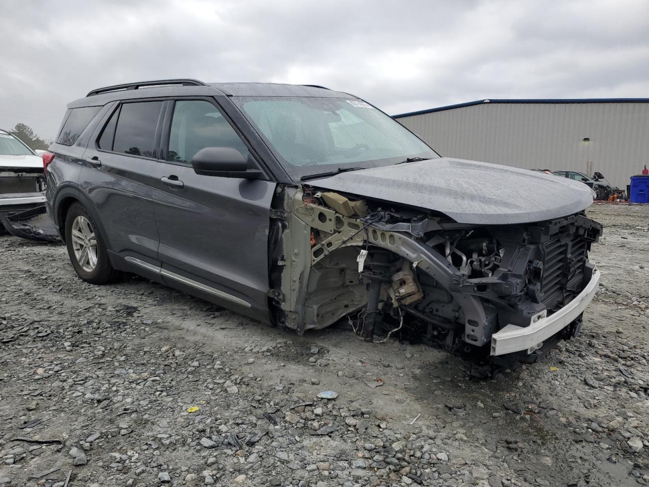 2022 Ford Explorer VIN 1FMSK8DH5NGA10812 Copart auction photo, front end damage thumbnail 4