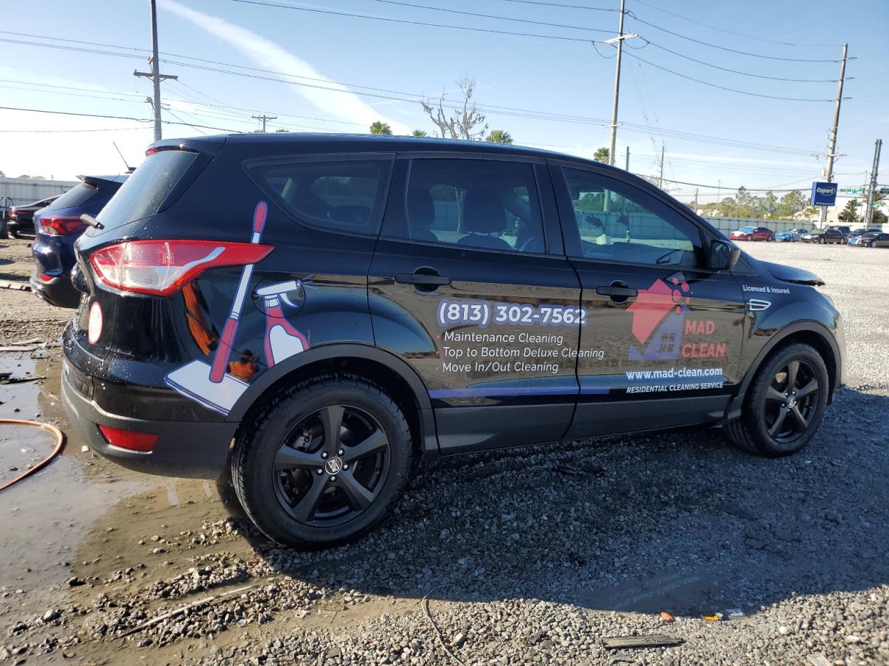 2016 Ford Escape VIN 1FMCU0F7XGUB89972 Copart auction photo, front end damage thumbnail 3