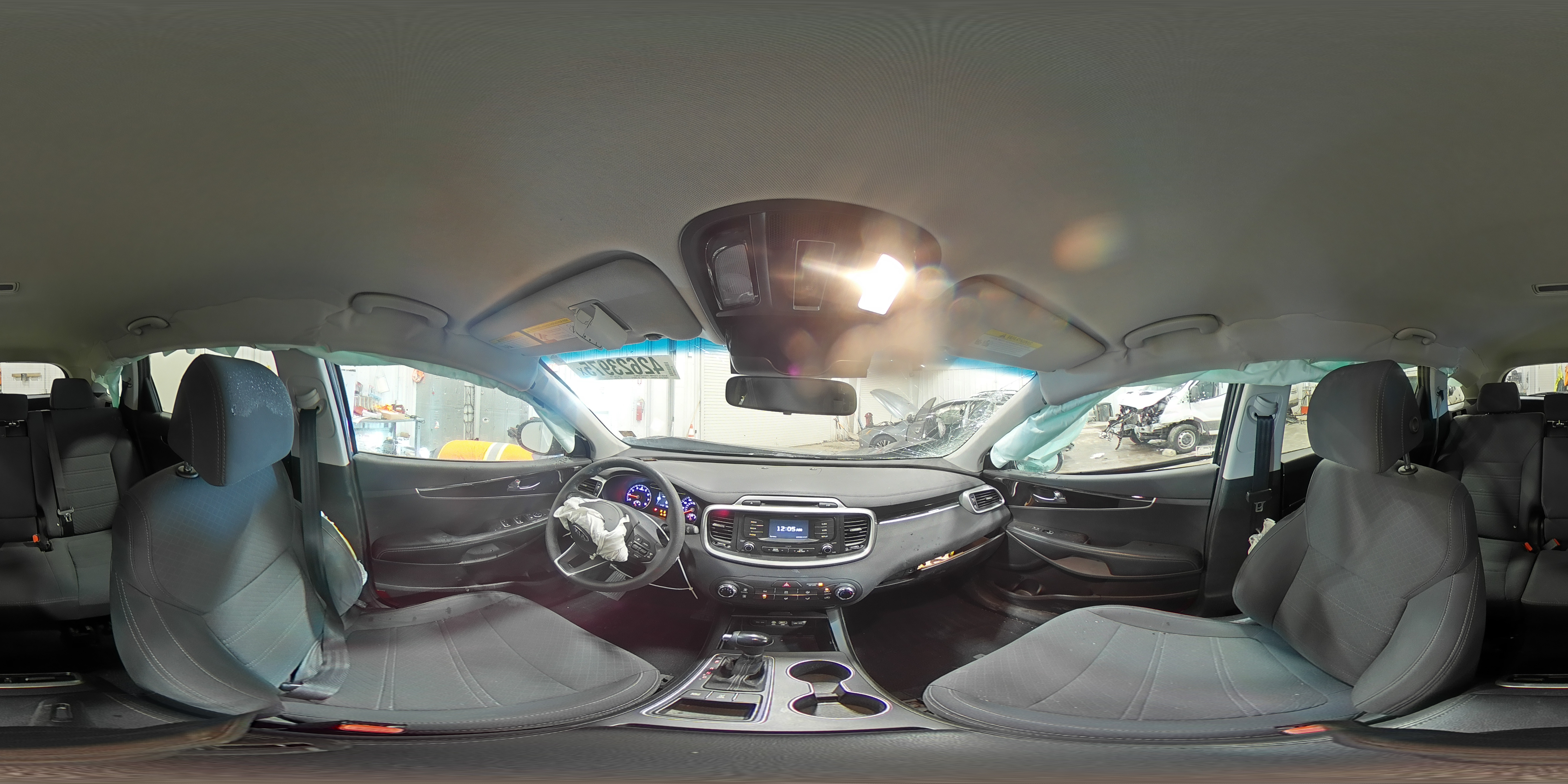 2017 KIA Sorento VIN 5XYPGDA57HG234654 Copart auction photo, all over damage thumbnail 15