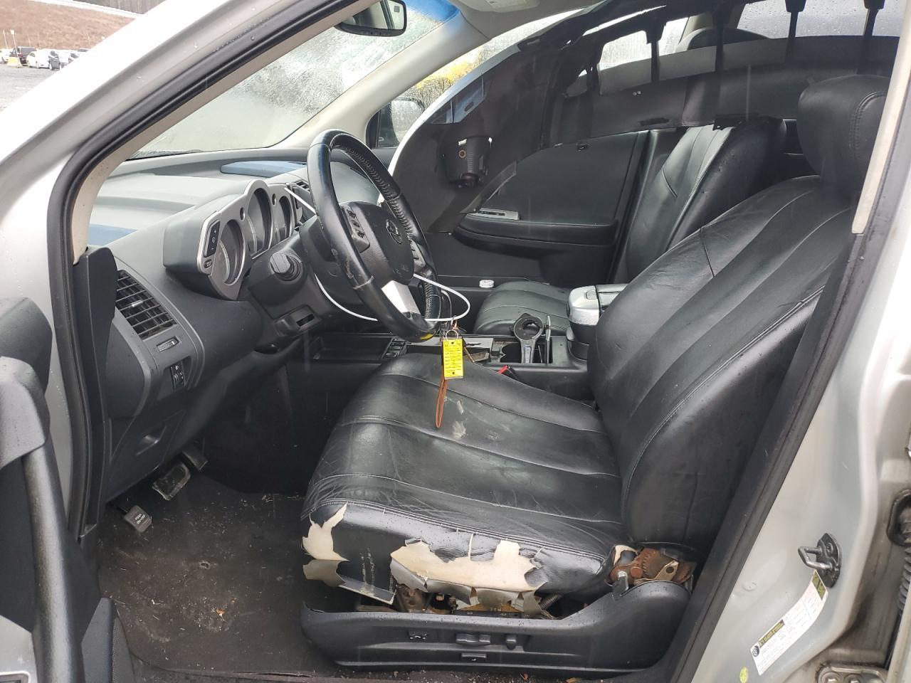 2007 Nissan Murano VIN JN8AZ08W07W652471 Copart auction photo, front end / undercarriage damage thumbnail 7