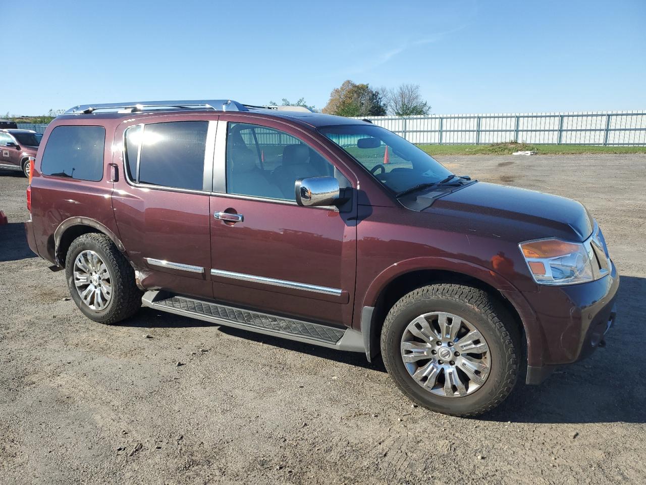 2015 Nissan Armada VIN 5N1AA0NE3FN608141 Copart auction photo, side damage thumbnail 4