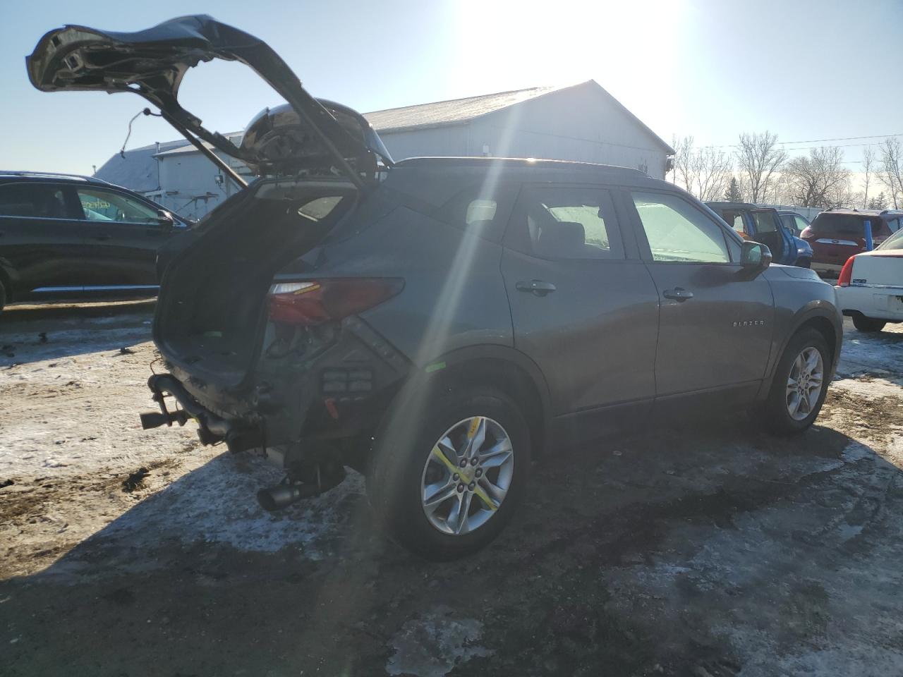 2019 Chevrolet Blazer VIN 3GNKBHRS3KS600309 Copart auction photo, rear end damage thumbnail 3