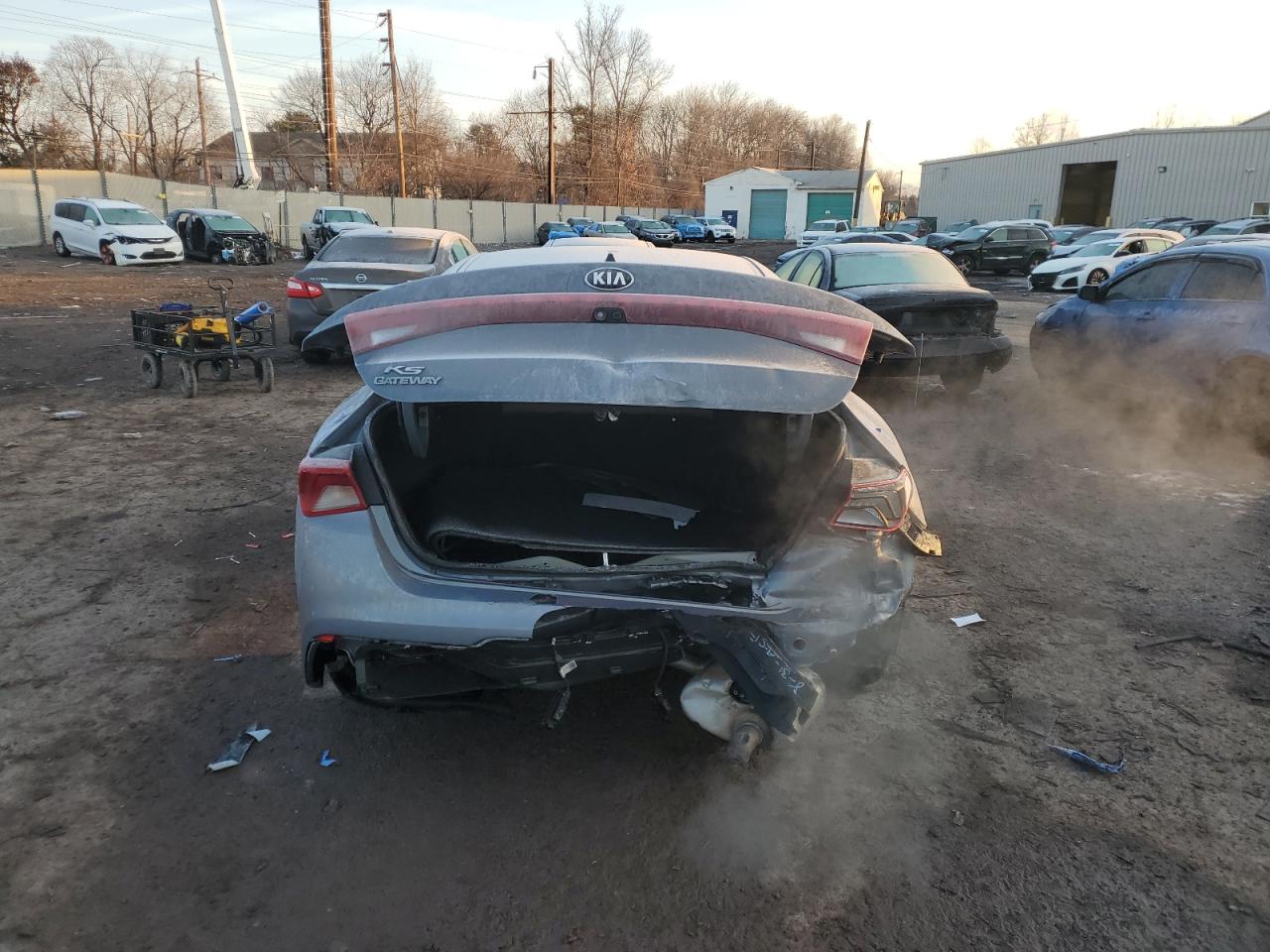 2021 KIA K5 VIN 5XXG24J22MG025146 Copart auction photo, rear end damage thumbnail 6