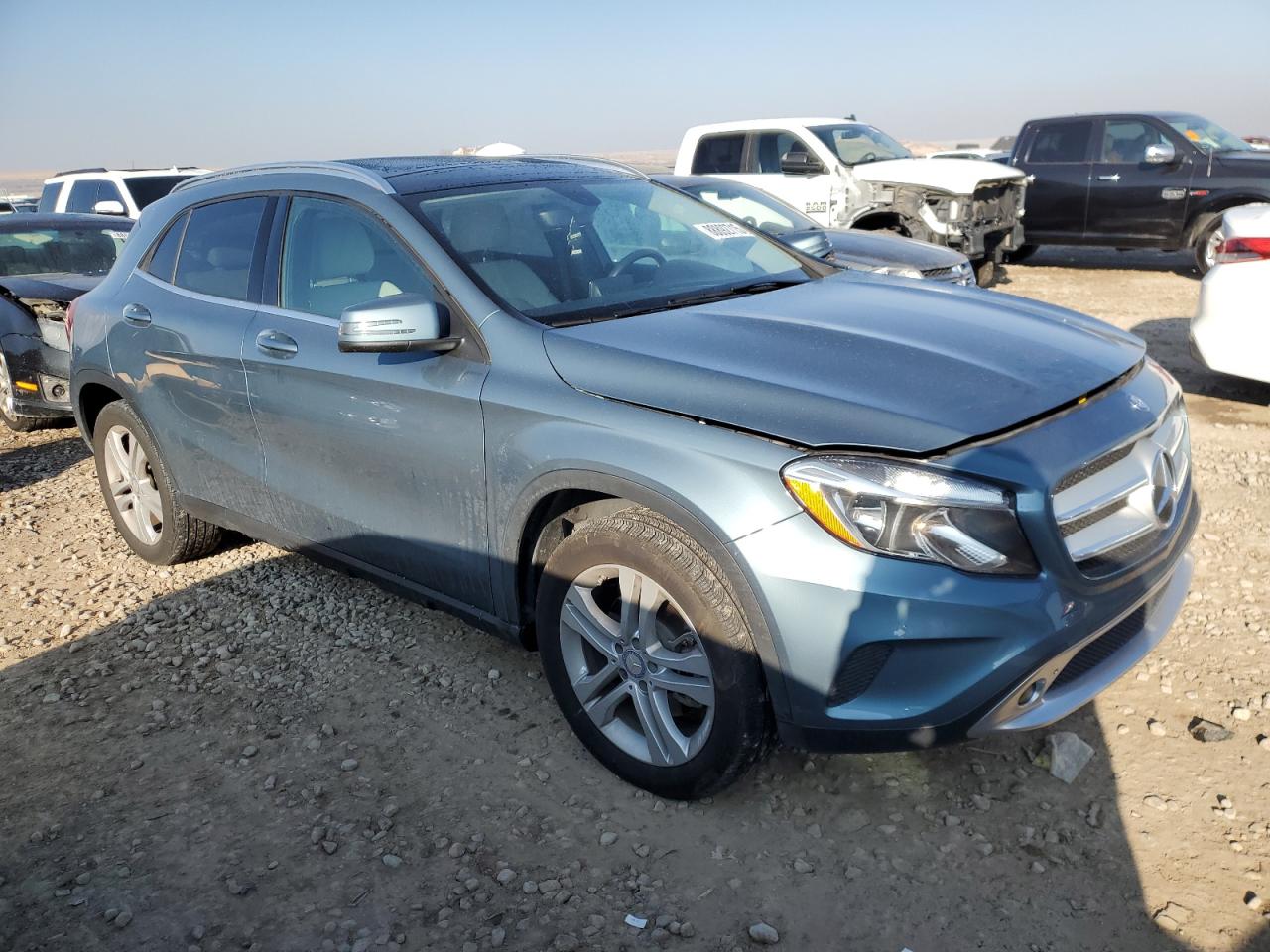 2015 Mercedes-Benz GLA-klasse VIN WDCTG4GB0FJ127173 Copart auction photo, side damage thumbnail 4