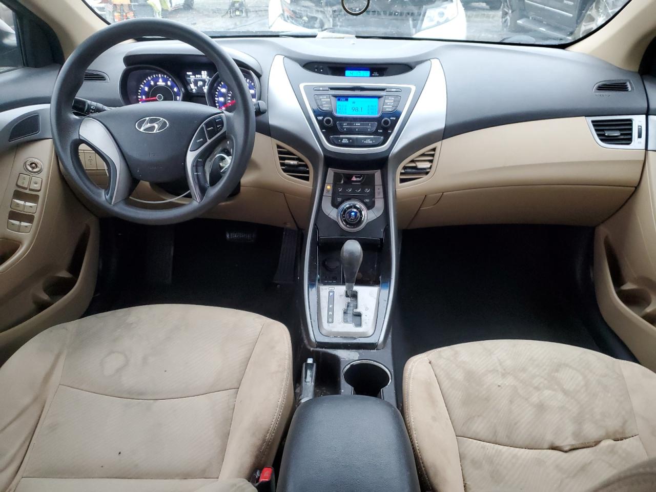 2013 Hyundai Elantra VIN 5NPDH4AE2DH343574 Copart auction photo, side damage thumbnail 8