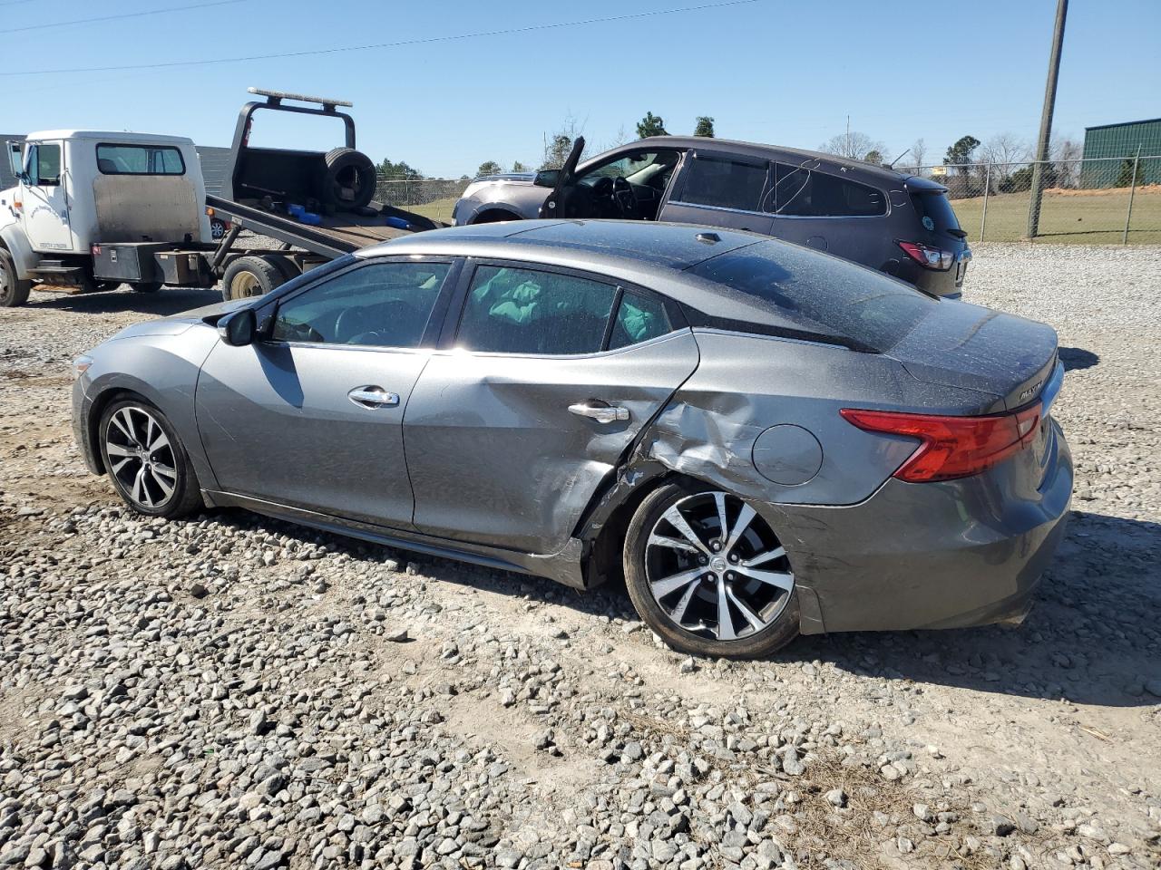 2018 Nissan Maxima VIN 1N4AA6AP1JC403152 Copart auction photo, rear end / side damage thumbnail 2