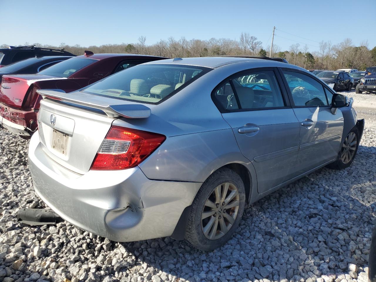 2012 Honda Civic VIN 19XFB2F91CE007895 Copart auction photo, front end / all over damage thumbnail 3