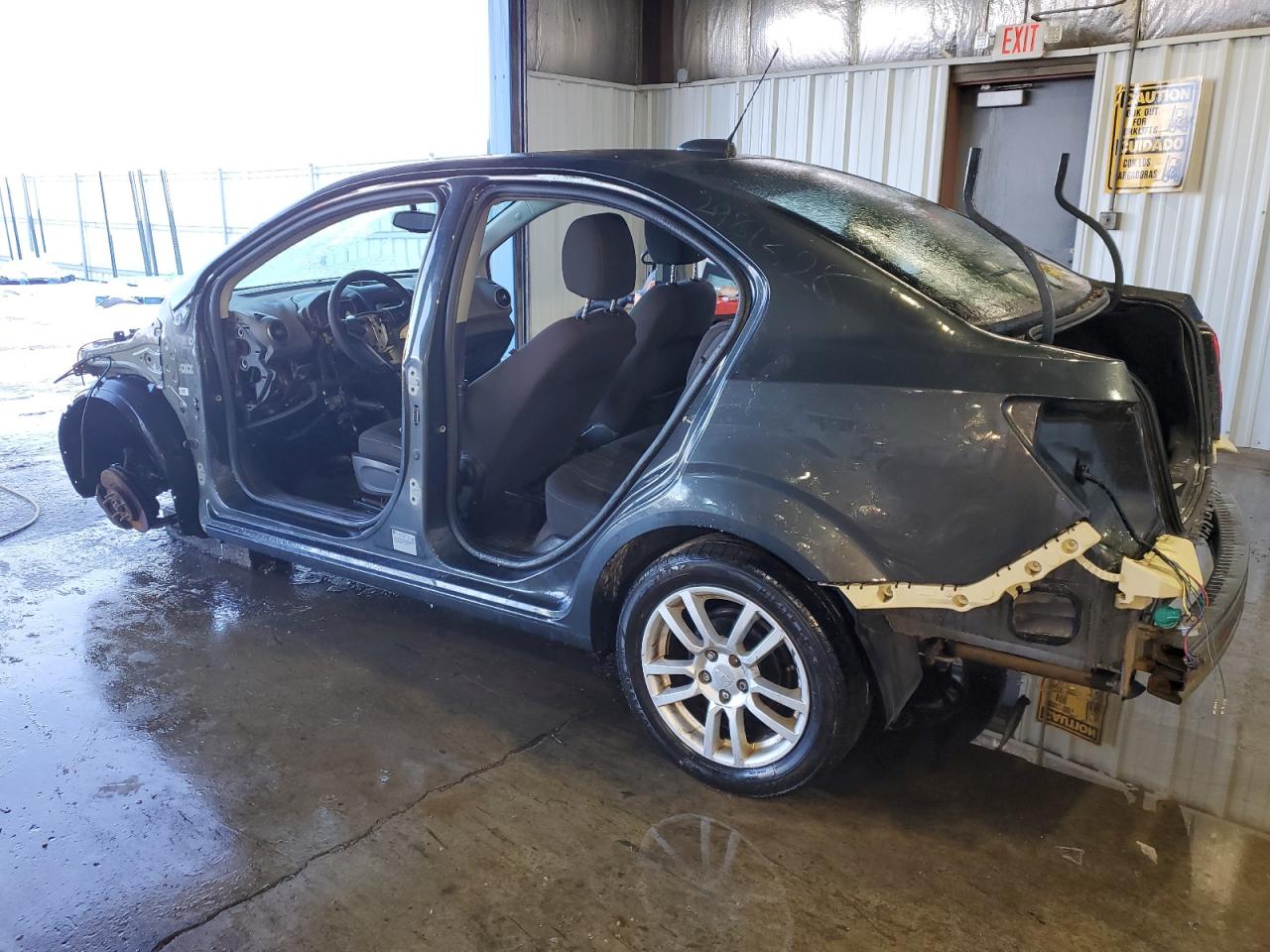 2015 Chevrolet Sonic VIN 1G1JC5SH5F4181988 Copart auction photo, vandalism / stripped damage thumbnail 2