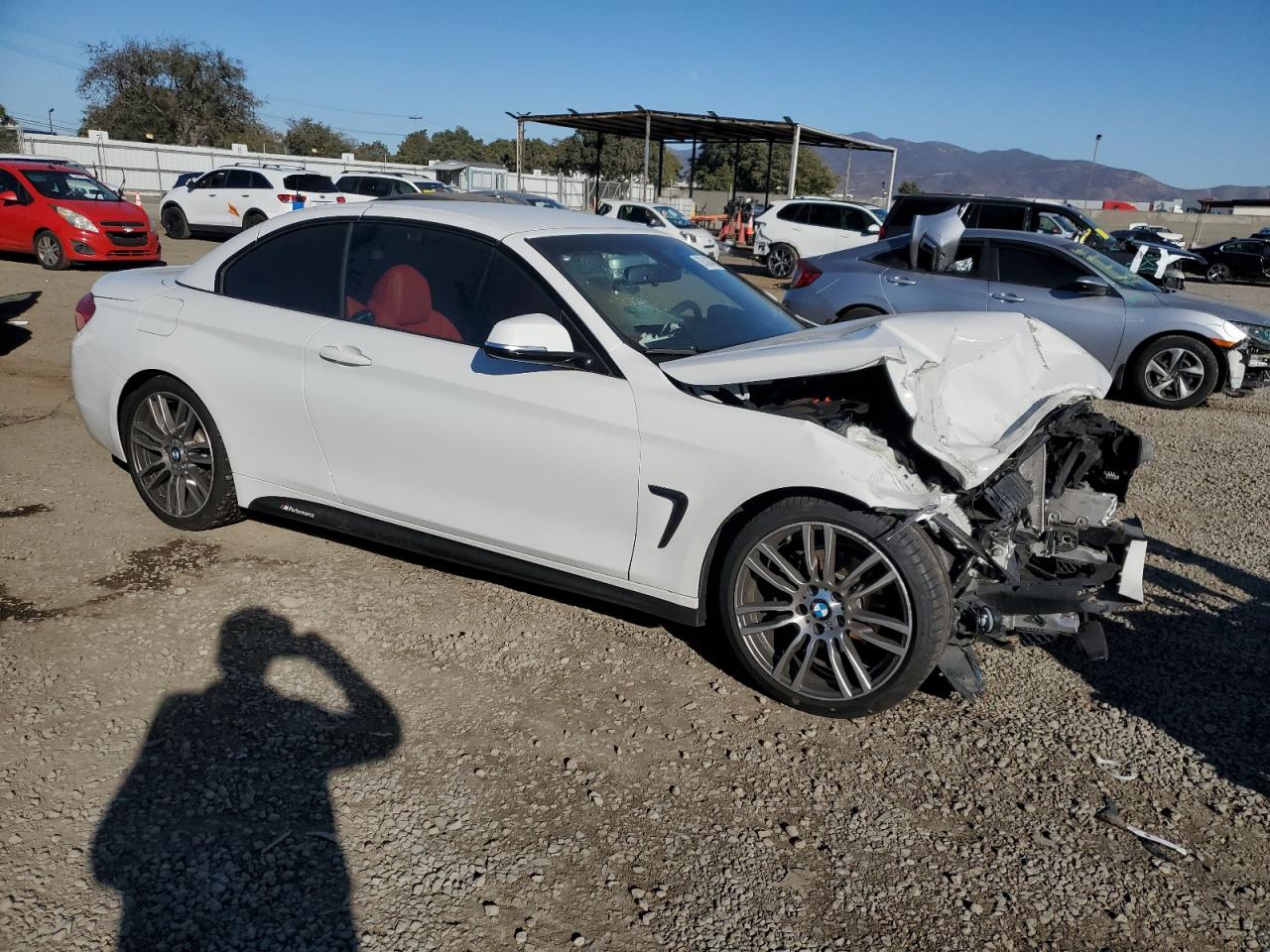 2017 BMW 4er VIN WBA4U7C38H5H19757 Copart auction photo, all over damage thumbnail 4