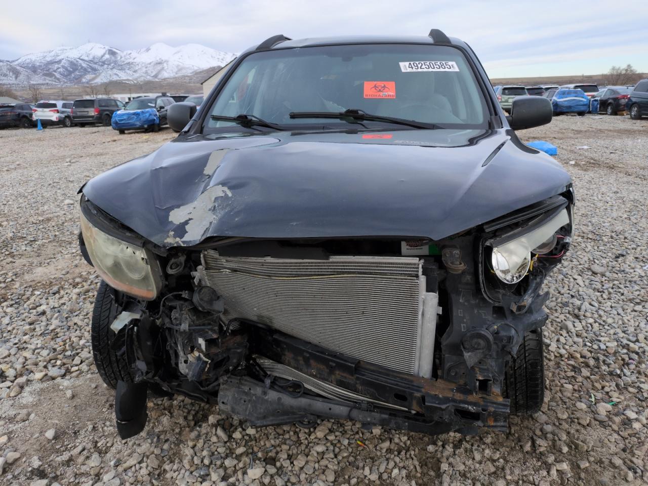 2010 Hyundai Santa Fe VIN 5NMSGDAB4AH408112 Copart auction photo, front end / side damage thumbnail 5