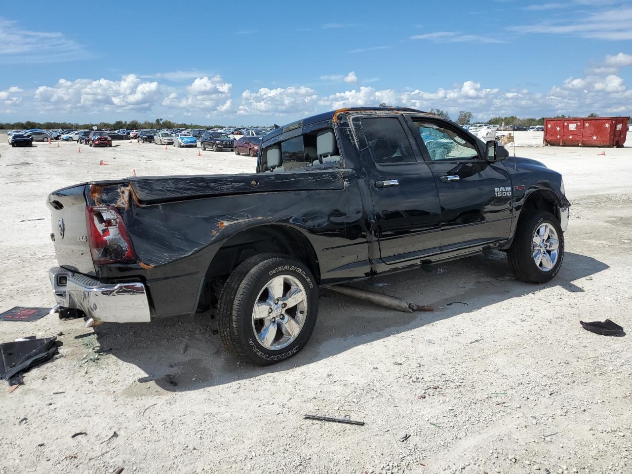 2015 RAM 1500 VIN 1C6RR7GM7FS562965 Copart auction photo, rollover damage thumbnail 3