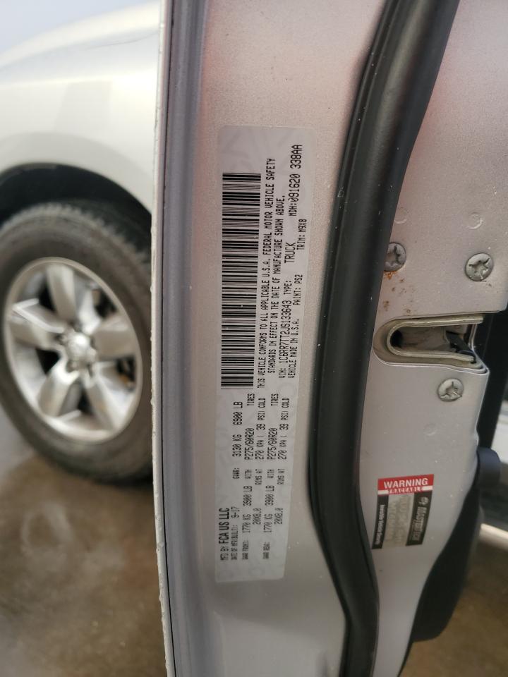 2018 RAM 1500 VIN 1C6RR7TT2JS133643 Copart auction photo, all over damage thumbnail 13