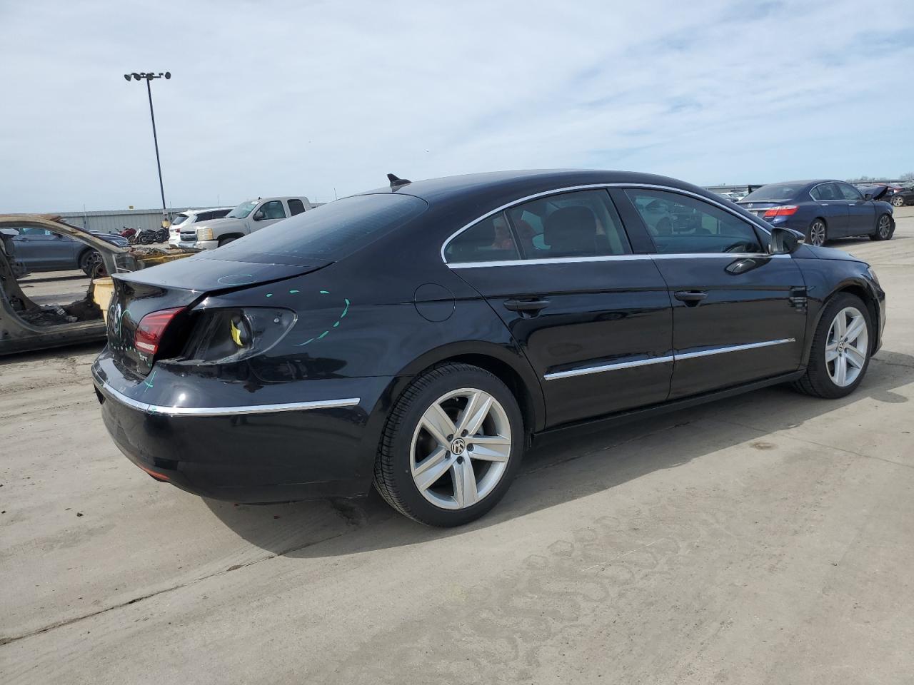 2014 Volkswagen Passat CC VIN WVWBN7AN7EE521448 Copart auction photo, rear end damage thumbnail 3
