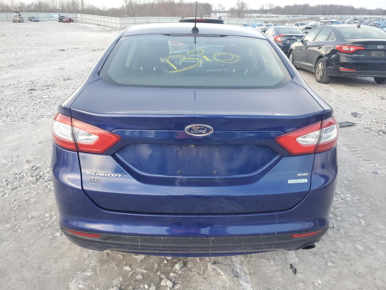 2014 Ford Fusion VIN 1FA6P0HD2E5370413 Copart auction photo, front end / side damage thumbnail 6