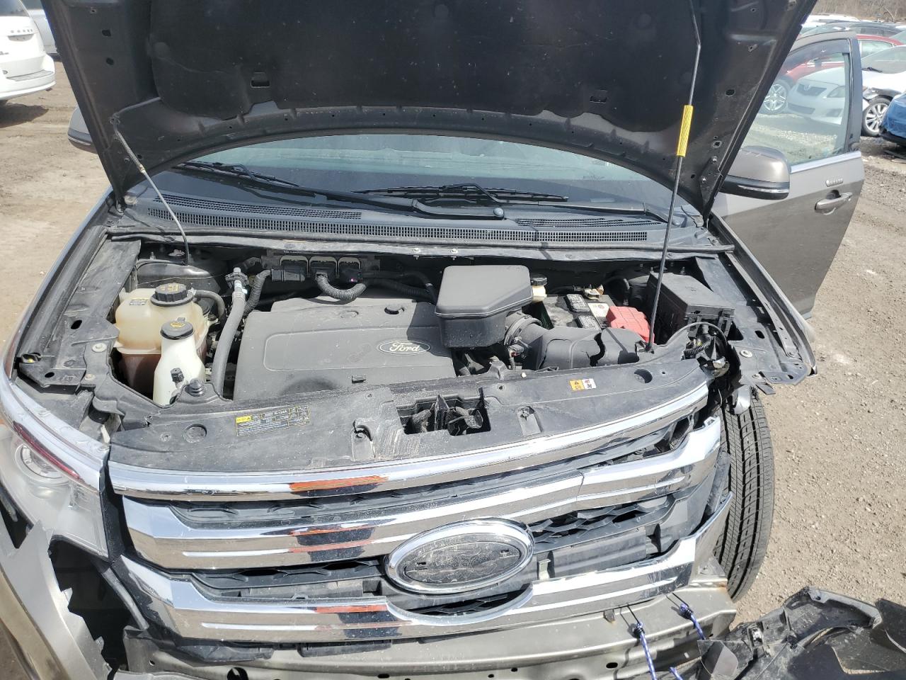 2014 Ford Edge VIN 2FMDK4KCXEBA93606 Copart auction photo, front end damage thumbnail 12